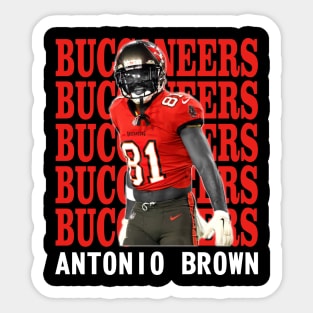 Tampa Bay Buccaneers Antonio Brown 81 Sticker